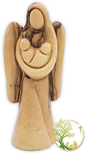 מלאך שומר מחזיק תינוק תאומים פסל משתלת דדקור-דתי מתנה עבור תאום תינוק מתנה| הפלה מתנה | אובדן של תינוק